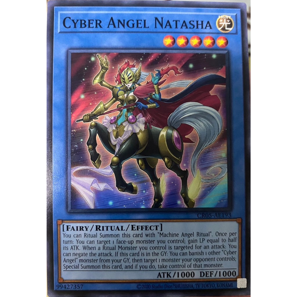 Yugioh Asia-Eng [CR05-AE193] Cyber Angel Natasha (Common) การ์ดยูกิแท้ถูกลิขสิทธิ์