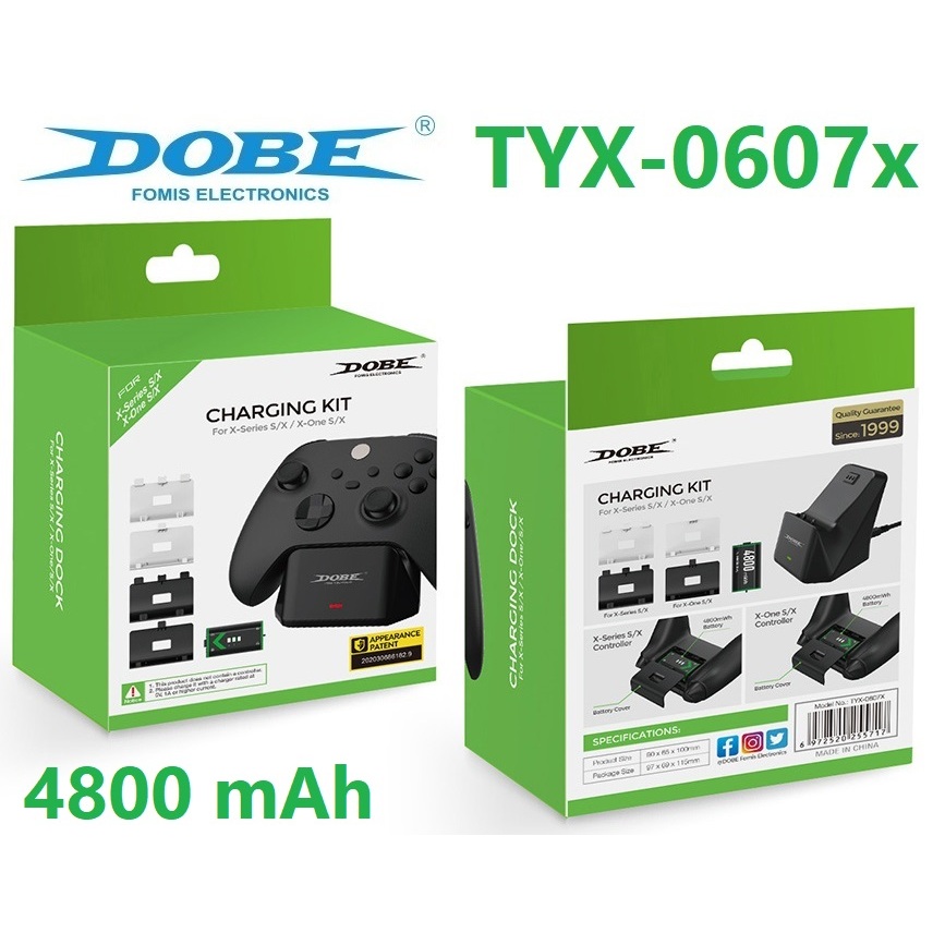 Dobe แบตเตอรี่จอย for Xbox Series S/X 1200 mAh (ชาร์จผ่านจอย) แบตเตอรี่จอย Xbox X-Series S / X