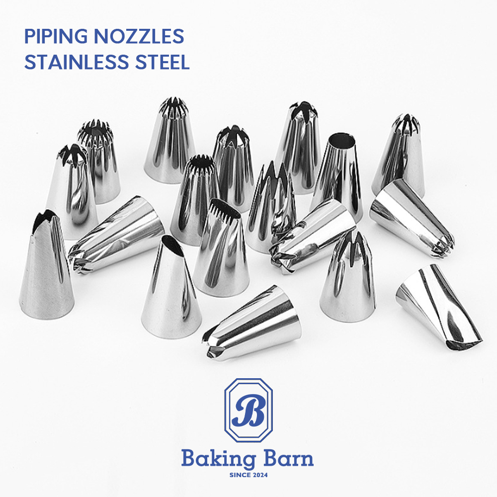 Baking Barn Piping nozzles หัวบีบครีม สแตนเลสแท้ หัวบีบ หัวบีบคุกกี้ หัวบีบเค้ก หัวบีบวิปครีม