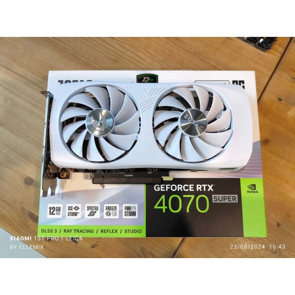 RTX 4070 SUPER - ZOTAC GAMING TWIN EDGE OC WHITHE ED 12GB 192BIT GDDR6X (มือสอง ประกันศูนย์ไทย)