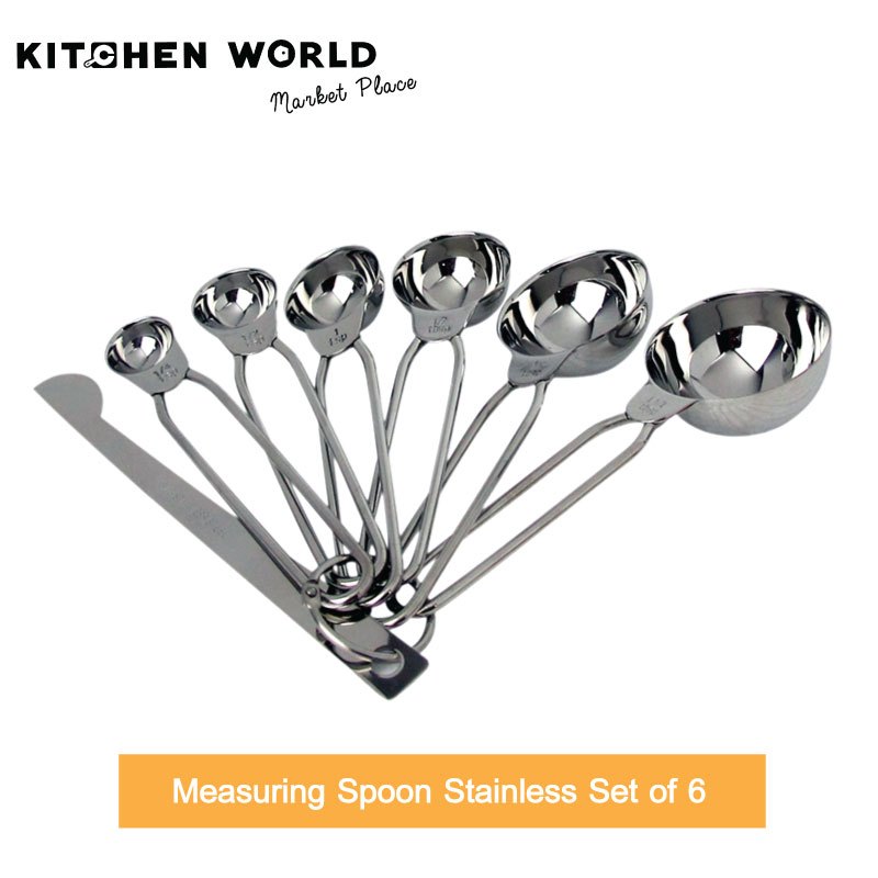 Measuring Spoon Stainless Set of 6 (YZ-MS-690WR) / ช้อนตวง