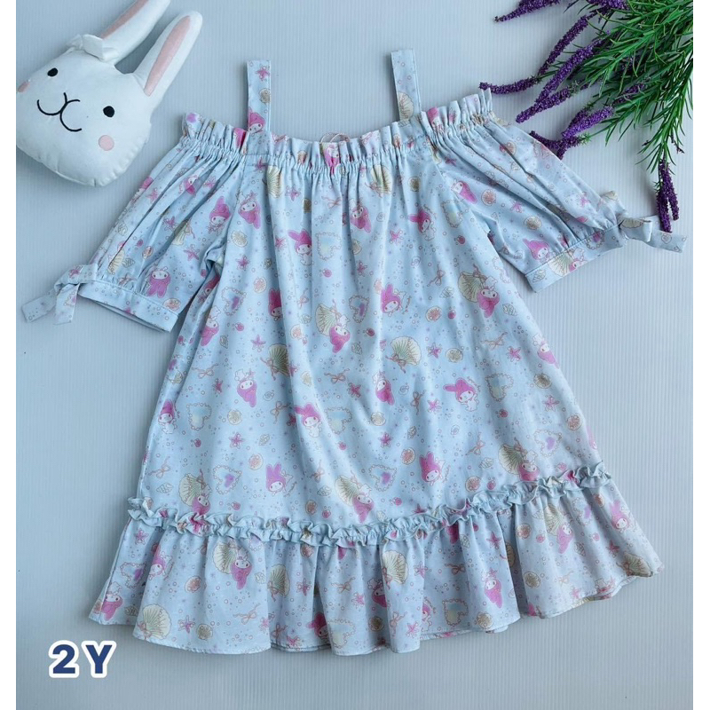 พร้อมส่ง ชุดเด็ก sanrio ของแท้ เด็กผู้หญิง ไซส์ 90