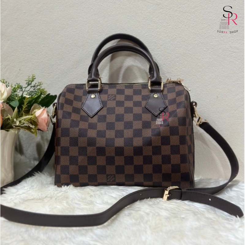 🍂 กระเป๋า LV Speedy 25 Damier หนังแท้ (มือสอง งานลุ้น)