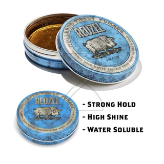 (พร้อมส่ง/ของแท้) REUZEL BLUE POMADE ช่วยจัดทรงผมให้อยู่ทรงมาก เงา ได้ทุกสภาพเส้นผม