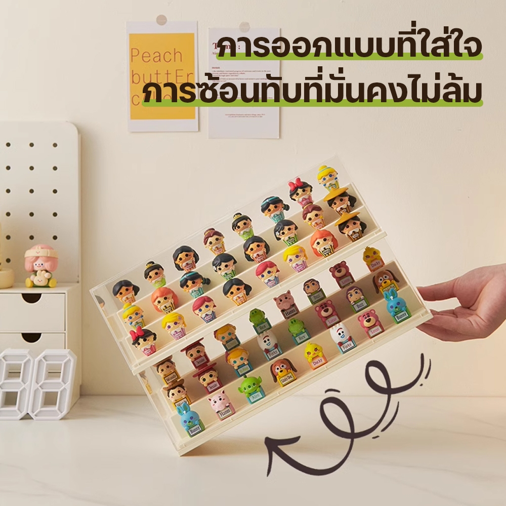 กล่องใส่โมเดล ตู้โชว์ ชั้นวางโมเดลอคริลิค กล่องใส่ art toy จัดเก็บโมเดลเป็นระเบียบ พลาสติกอย่างดี