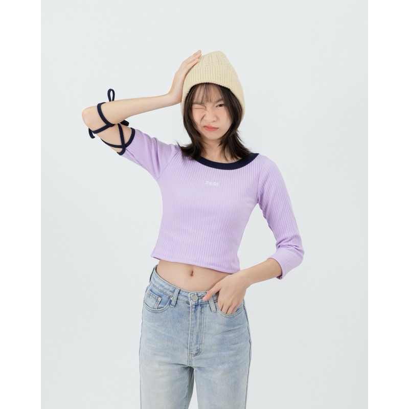 Long Tails Top in purple (PG003)