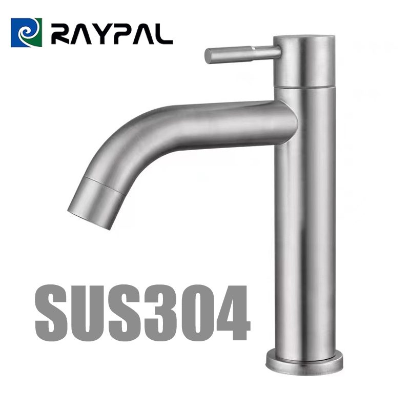 RAYPAL ก๊อกน้ําอ่างล้างจาน ก๊อกน้ำในห้องน้ำ มันวาว 304 ทนทาน ก๊อกน้ําสแตนเลส ในห้องน้ํา ห้องน้ํา สแต นเลสไม่นุ่ม