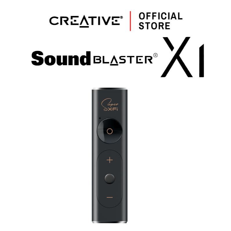CREATIVE Sound Blaster X1 USB DAC ซาวด์การ์ด #Hi-res มาพร้อมกับ Headphone Amp และ #Super #X-Fi