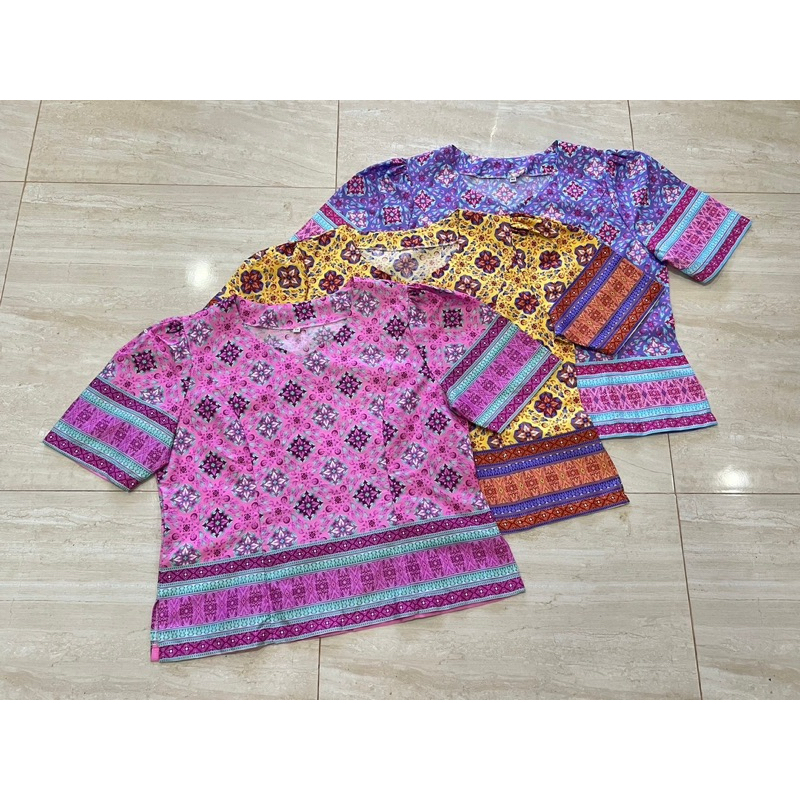 เสื้อคอตตอน แขนสั้น อก 46,50,54 ( รหัส-U )