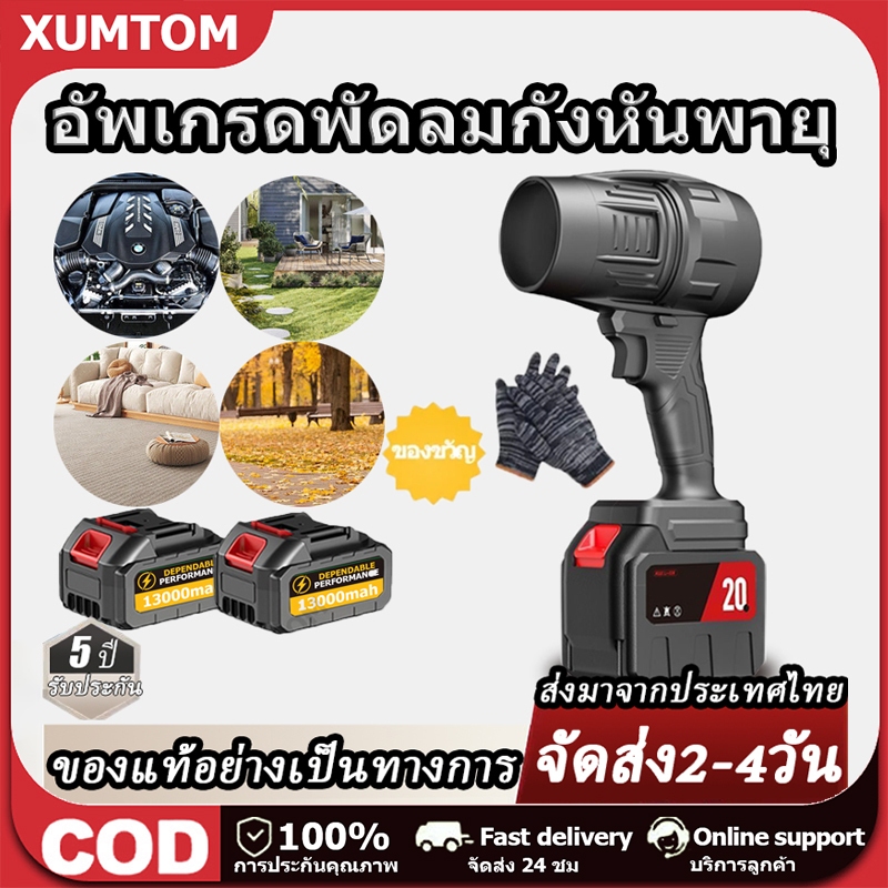 เครื่องเป่าลมไฟฟ้าแบบ 128000Rpm ไม่มีแปรงมือถือไร้สาย Turbo Blower Makita แบตเตอรี่ ทำความสะอาดใบไม้ร่วง ทำความสะอาดบ้าน