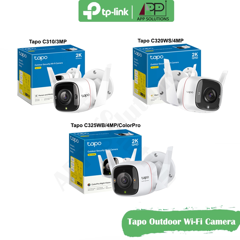 💥SALE💥TP-LINK Tapo C310 C320WS C325WB Outdoor WI-FI IP-CAMERA(ประกัน2ปี)
