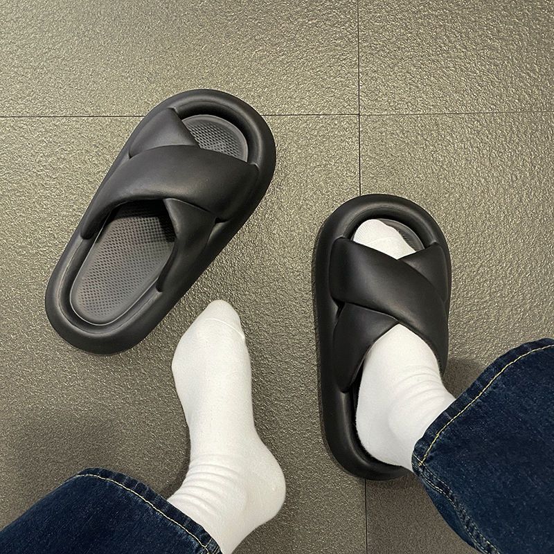 Walkon ที่สุดในรุ่น  รองเท้าแตะแฟชั่นผู้หญิงแบบสวม ดีเทลเป็นสายไขว้ ทำจากยาง ใส่แล้วไม่บาดหน้าเท้า น้ำหนักเบา ทรงสวย ราค - รูปที่ 3