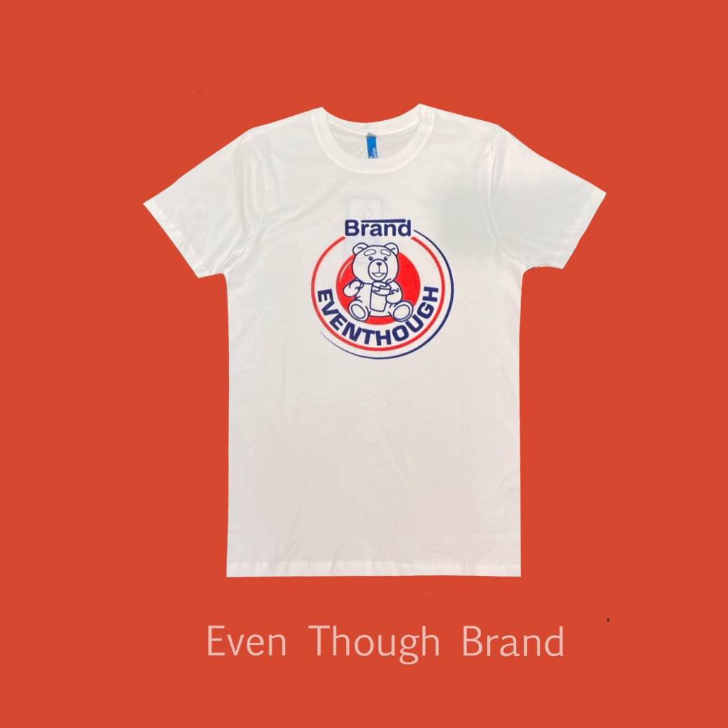 เสื้อยืด EvenThough Bear Brand ผลิตจาก COTTON USA 100% Size S-2XL