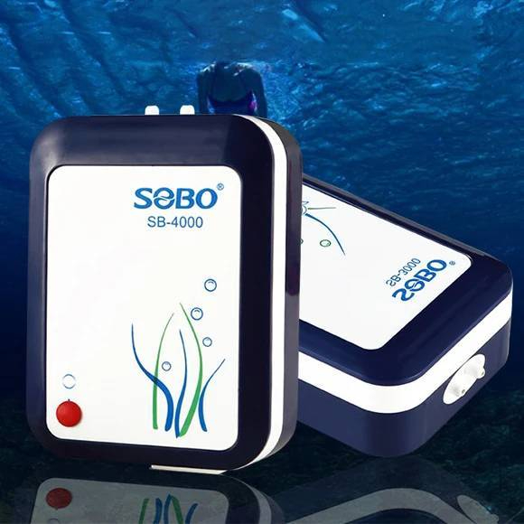 Pump SOBO-SB4000 Air ปั๊มลมพร้อมสำรองไฟ มีแบตในตัว พร้อมส่ง