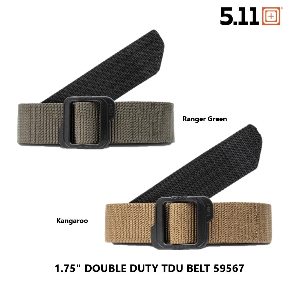 5.11 59567 1.75" DOUBLE DUTY TDU BELT เข็มขัดเอาท์ดอร์ใช้งานได้สองด้าน มีให้เลือกสองสี ใช้งานได้ง่าย ฉับไวและทนทาน