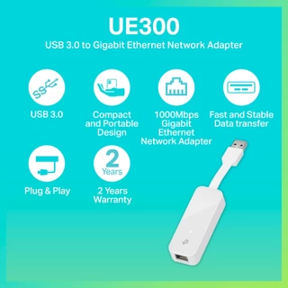 TP-Link UE300/ UE300C/ UE302C/ UE306 แปลง USB ให้เป็นช่องแลน USB Adapter รับประกัน 2 ปี