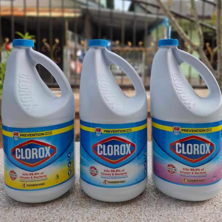 clorox bleach total disinfects cleans ขวดใหญ่2ลิตร คุ้มมากกก