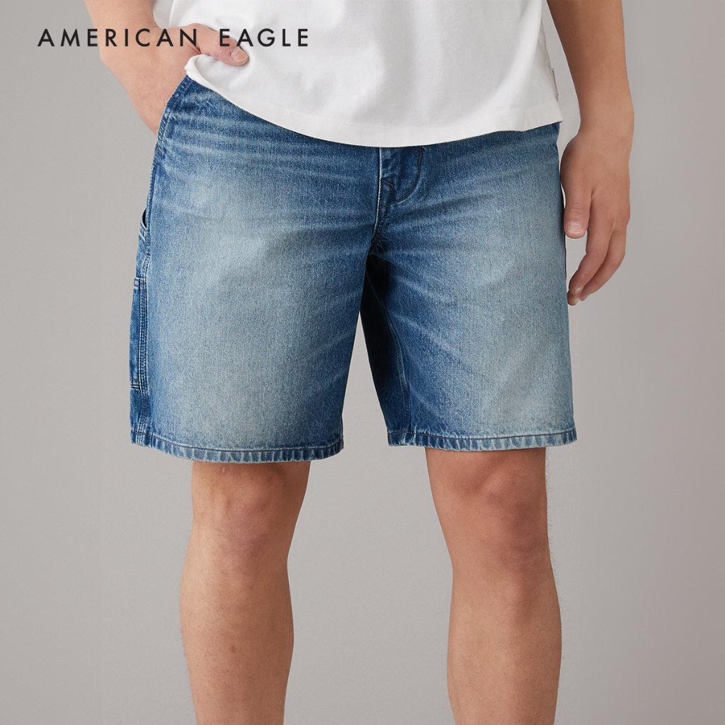American Eagle 9" Denim Carpenter Short กางเกง ยีนส์ ผู้ชาย ขาสั้น คาร์เพนเตอร์ (EMSO 013-7673-471)