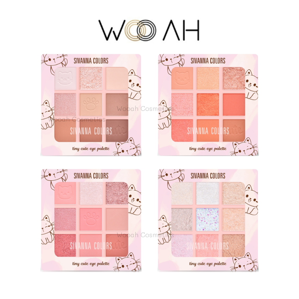 อายแชโดว์ SIVANNA COLOR TINY CUTE EYEPALETTE HF654 อายแชโดว์ ทาตา ซีเวนน่า