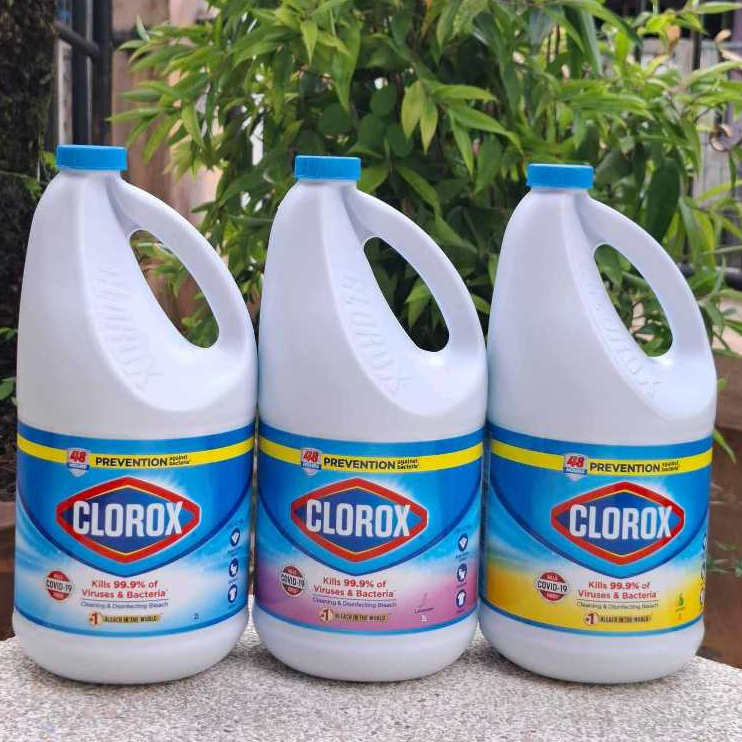 clorox bleach total disinfects cleans ขวดใหญ่2ลิตร คุ้มมากกก