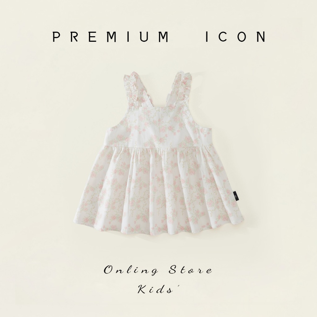 Hania Kids พร้อมส่ง ชุดเดรสกระโปรงแขนสั่น ลายลูกไม้ติดปีกผีเสื้อ สไตล์เกาหลี ชุดเดรสสำหรับเด็ก พร้อมส่งในไทย-K4125080
