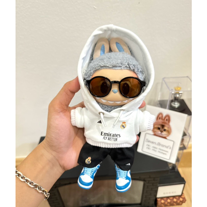 ฮู้ดบอลเรอัลมาดริด🤍☑️พร้อมส่งในไทย ชุดบอลเสื้อฮู้ดบอลมีหมวกตุ๊กตา Labubu ใส่ได้ทั้งV.1&V.2&V.3