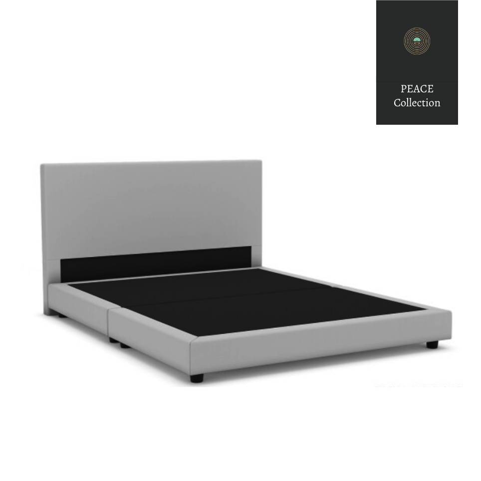 PeaceCollection เตียงนอน+หัวเตียง ดีไซน์หรูหรา แข็งแรง ทนทาน  ใช้งานได้ยาวนาน ขนาด 3.5ฟุต 5ฟุต 6ฟุต