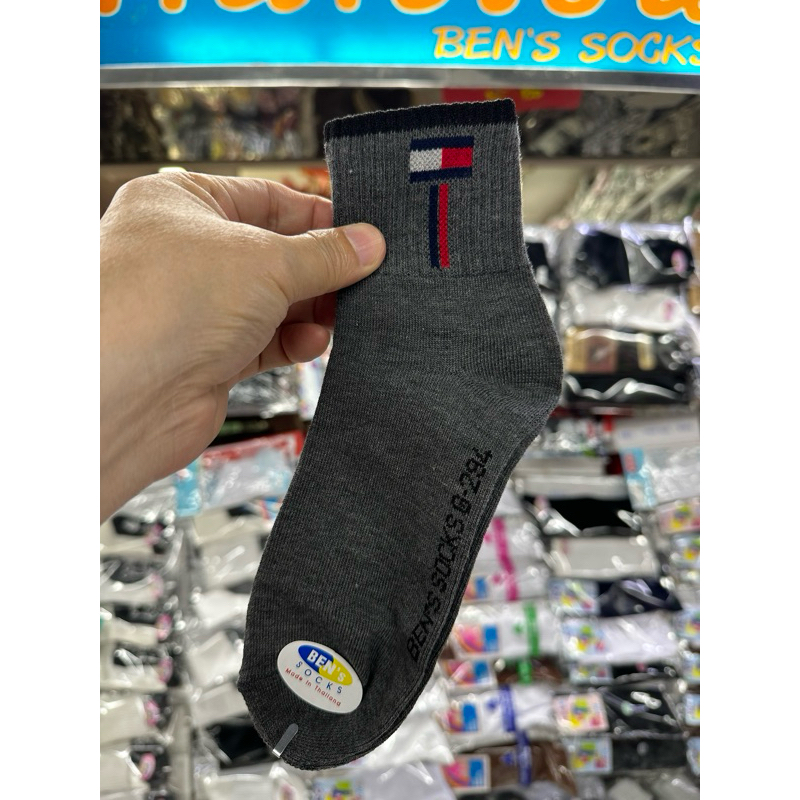 ถุงเท้า​ข้อ​กลาง​คอตตอน​ฟรี​ไซส์​ขาย​คู่​ละ​25บาท​