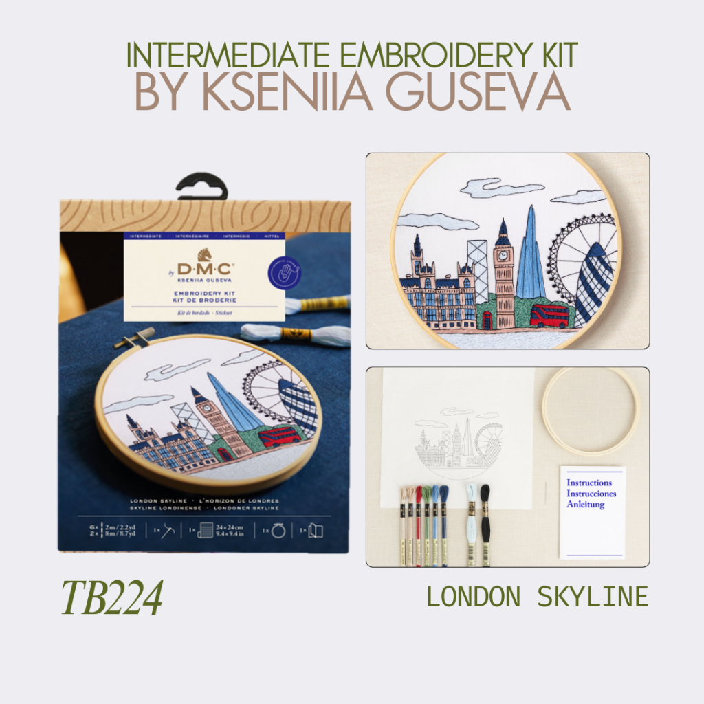 DMC The Designer Collection ชุดปัก Embroidery Level Intermediate พร้อมอุปกรณ์