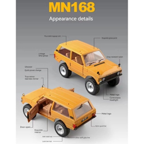 รถบังคับ Land Rover Range Rover 1970 4WD 10km/h  RC 1:12  2.4GHz รถบังคับวิทยุ MN 168 - รูปที่ 3