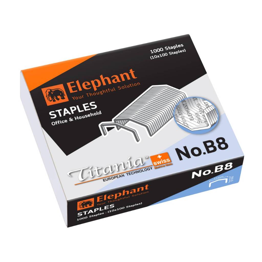 ลวดเย็บ ตราช้าง Titania B8