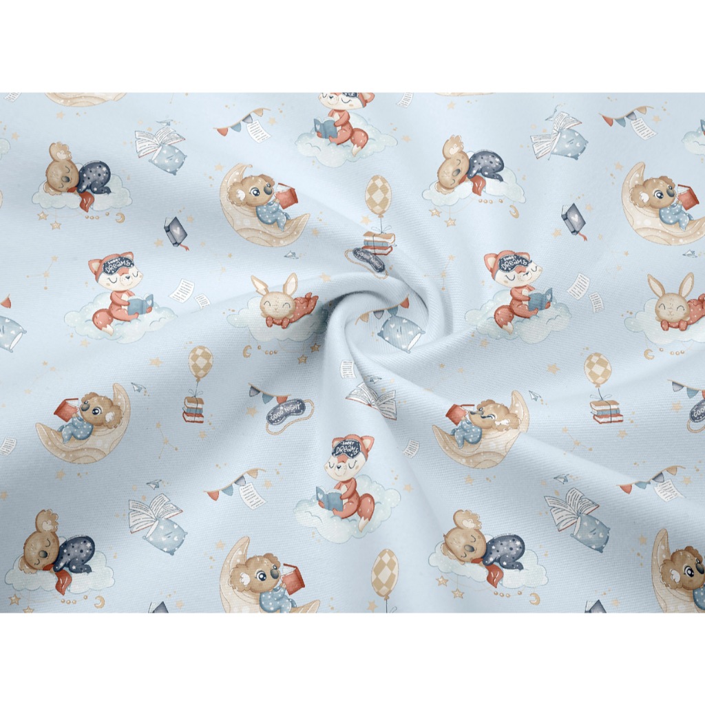 Be time fabric - ผ้าคอตตอน 100 คอตตอนทอทวิล ผ้าหน้ากว้าง 1.6 เมตร- ลายโคอาล่า
