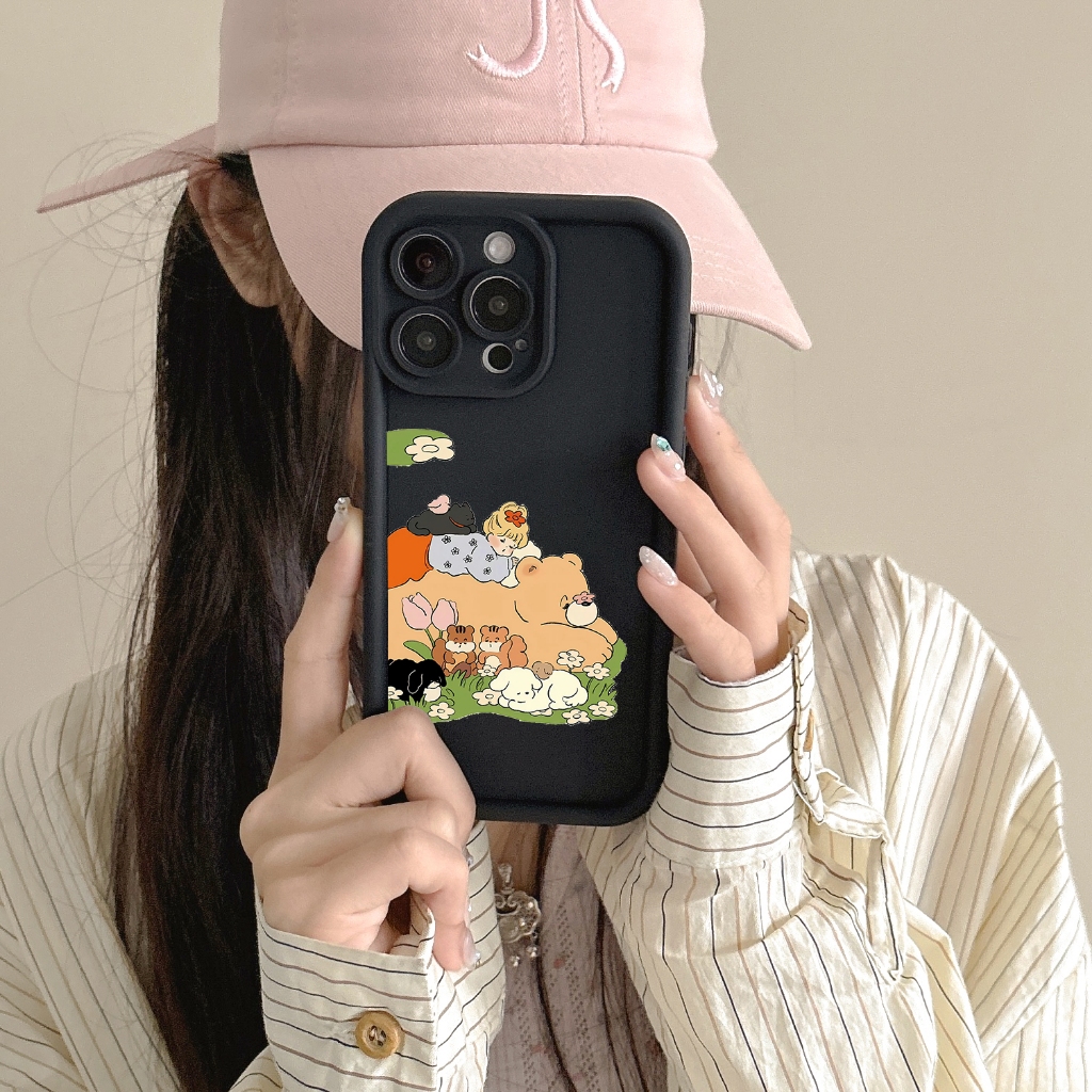 จัดส่ง24ชม for iPhone 16 15 14 13 12 11 Pro max case for เคสไอโฟน16 น่ารัก การ์ตูน TPU บางเบาพกพาง่าย Case