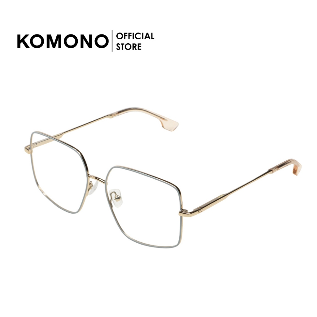 KOMONO Amelia Baby Blue กรอบแว่นตาโลหะ ทรงสี่เหลี่ยม สีฟ้า