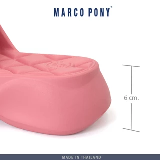 Marco pony รองเท้าแตะผู้หญิง รองเท้าแบบสวม พื้นหนา กันลื่น ทนต่อการสึกหรอ รองเท้าแบบสวมส้นตึก MH9022