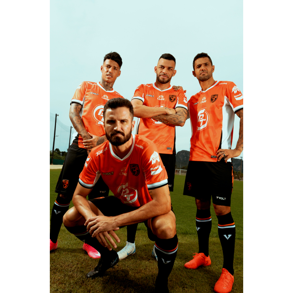 VOLT เสื้อแข่ง เหย้า พีที ประจวบ เอฟซี สีส้ม PT PRACHUAP HOME ORANGE JERSEYS 2024/25