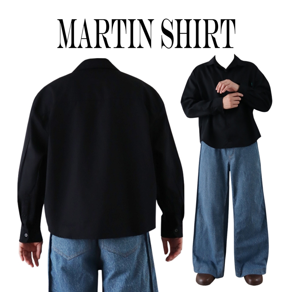JAMANBKK / MARTIN SHIRT / เสื้อเชิ้ตแขนยาว ทรงครอปสั้น