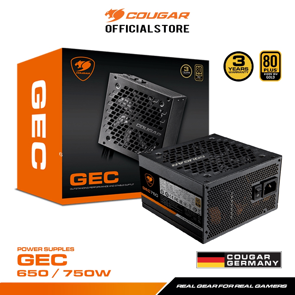 COUGAR - POWER SUPPLY 650W/750W GEC (80+Gold)