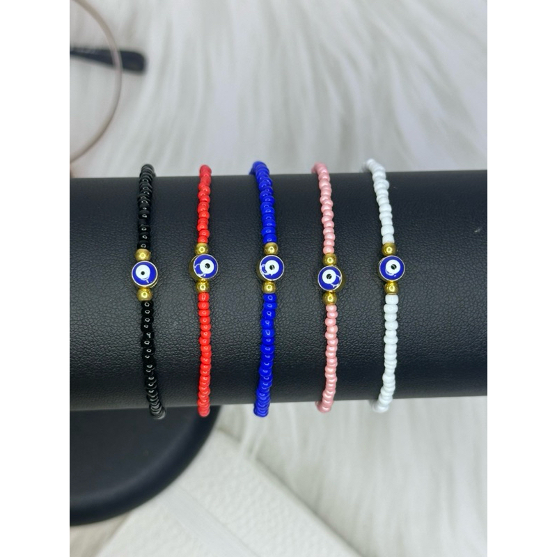 📌มูมาแล้ว  สร้อยข้อมือ Evil Eye 🧿 เครื่องรางของแท้จากตุรกี สายโซ่ปรับขนาดได้