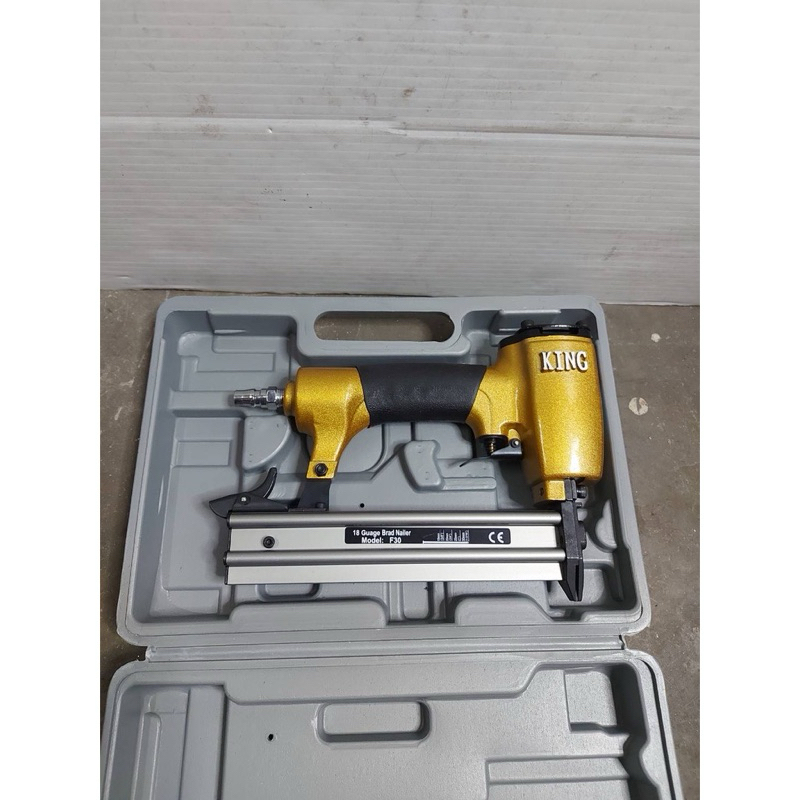 KING เครื่องยิงตะปูลม F50 เครื่องยิง ตะปูลม KING F50 -แม๊กขาเดี่ยว ความยาวขาตะปู ยิงได้ 10 มม. - 50 