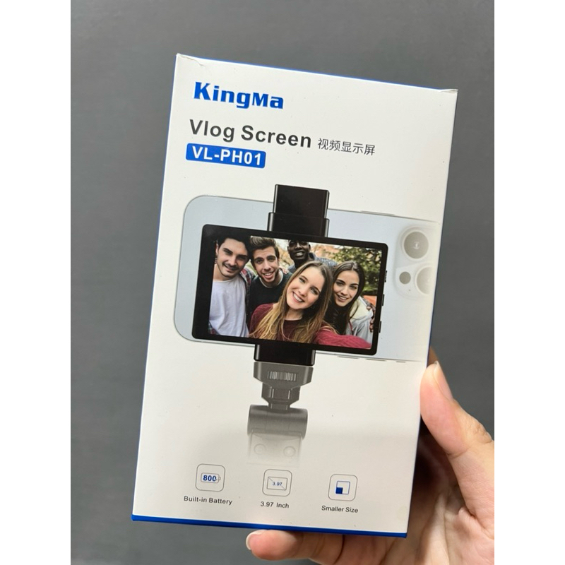 KINGMA VL-PH01 รุ่นอัพเกรด จอเซลฟี่สำหรับมือถือ iPhone Android แถมฟรีไฟ LED