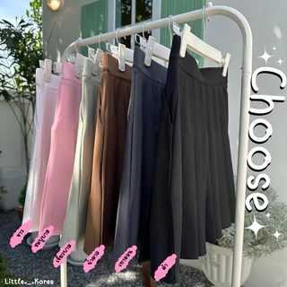 LITTLE KOREA - รุ่น Choose มีกระเป๋า 6 สี ยาว 16”-17” XS-XXL เอว 22” ถึง 33” กระโปรงเทนนิส มีซับใน