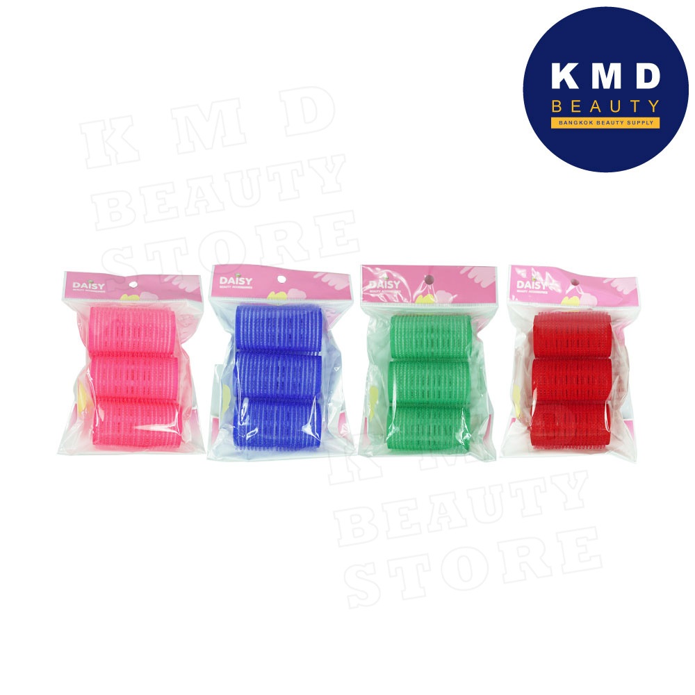 โรลม้วนผม แบบหนาม ขนาดเส้นผ่าศูนย์กลาง 3 ซม. สีแดง ที่ลอนผม ที่ม้วนหน้าม้า แกนเซ็ตผม / Hair Rollers ตรงปก ส่งเร็ว