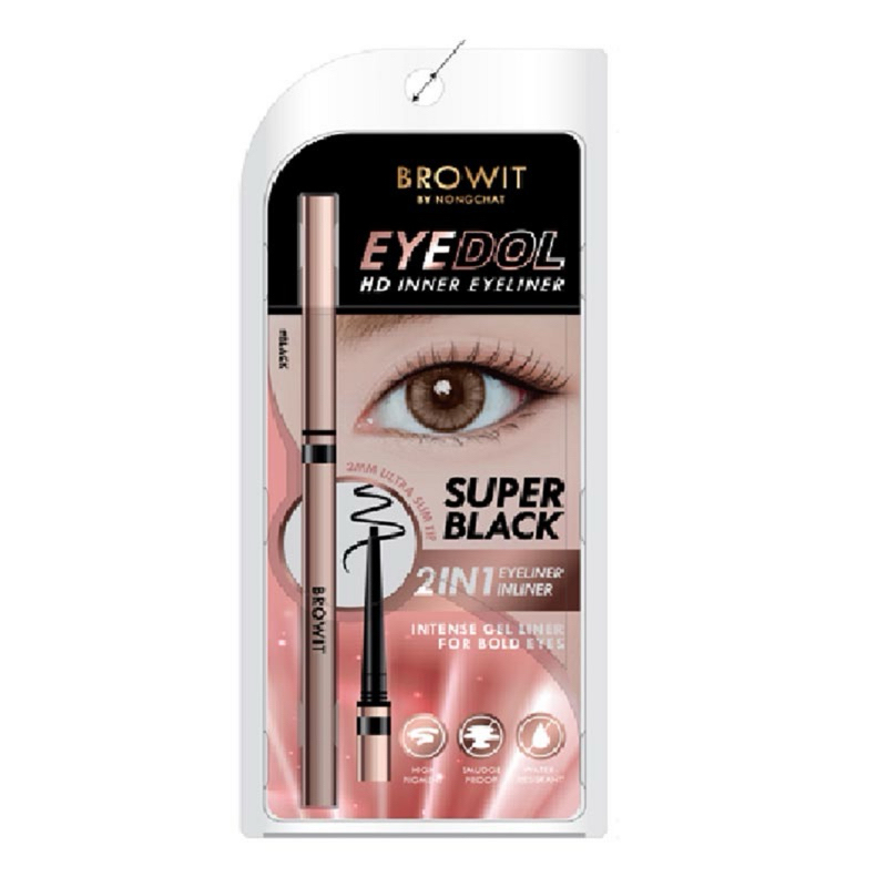Browit Eyedol HD Inner Eyeliner Inliner 2in1 Super Black สีดำ