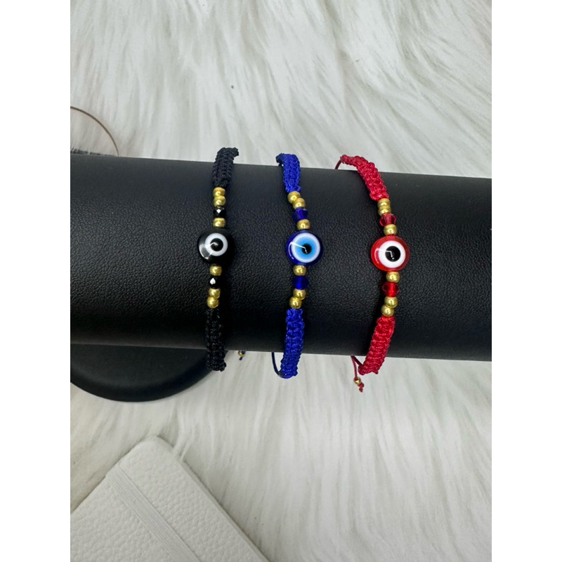 📌มูมาแล้ว  สร้อยข้อมือ Evil Eye สายเชือกถัก🧿 เครื่องรางของแท้จากตุรกี