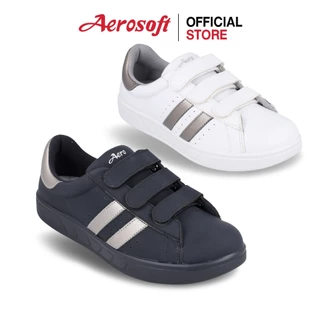Aerosoft (แอโร่ซอฟ) รองเท้าผ้าใบผู้หญิง ผู้ชาย เพื่อสุขภาพ ผ้าใบสีดำ รุ่น EURO D2 (SN7810/SN8810)