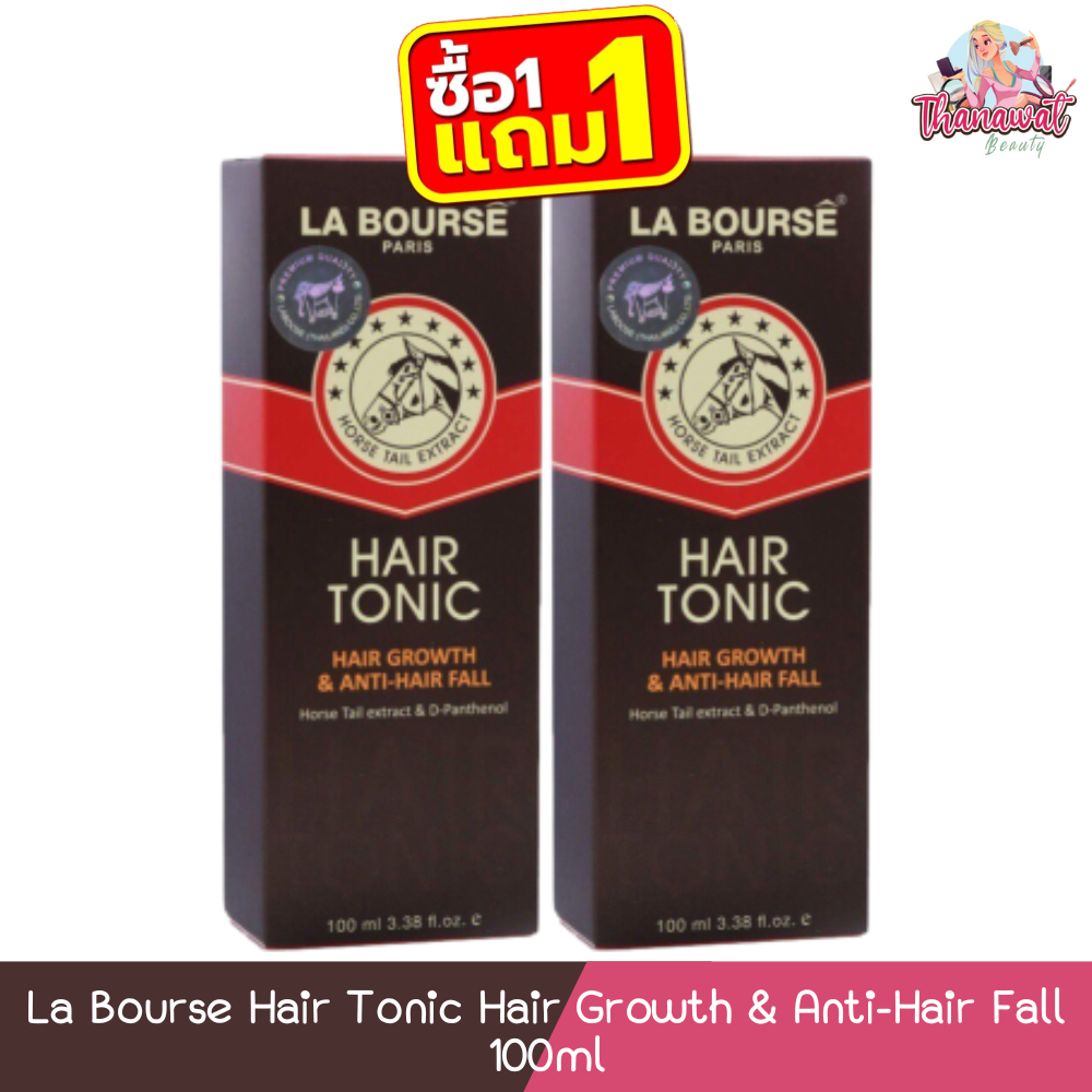 (แพ็ค 2ชิ้น) La Bourse Hair Tonic Hair Growth & Anti-Hair Fall 100ml. ลาบูสส์ แฮร์ โทนิค 100มล.
