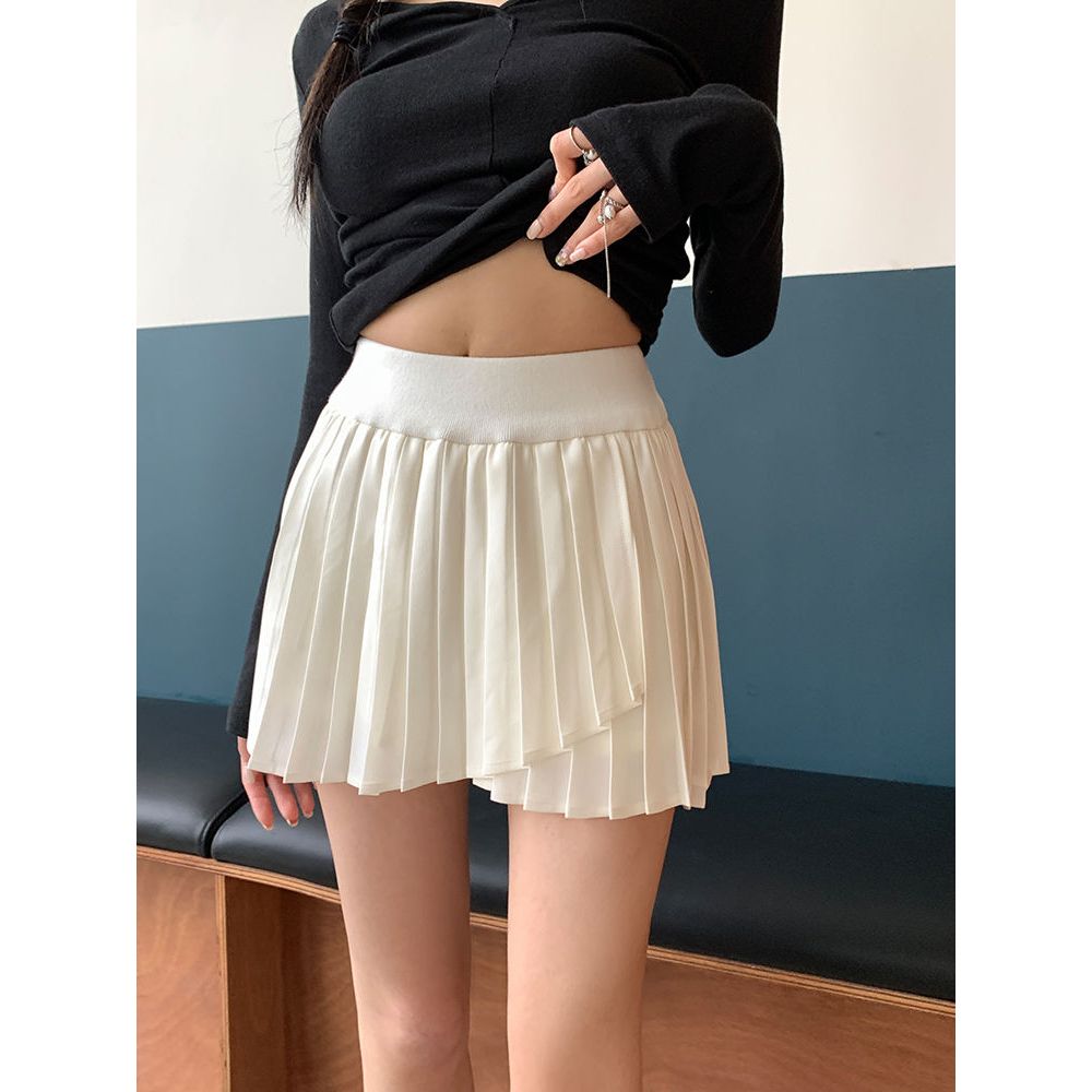กระโปรง กระโปรงกางเกง เบาบางใส่สบาย ยืดได้เยอะ สาวอวบใส่ได้#11383