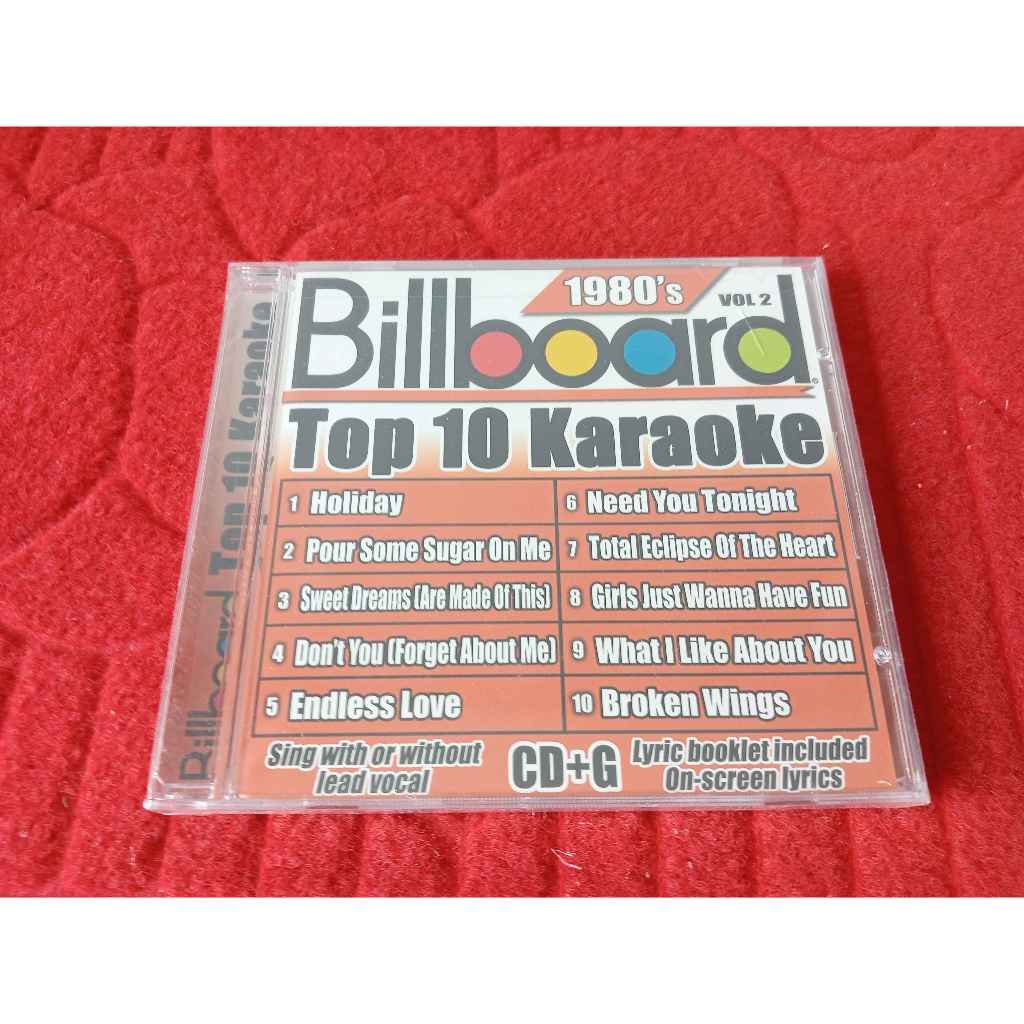 CD ซีดีเพลงสากล KARAOKE BILLBOARD TOP 10 KARAOKE: 1980'S, VOL. 2 สภาพตามรูปปก