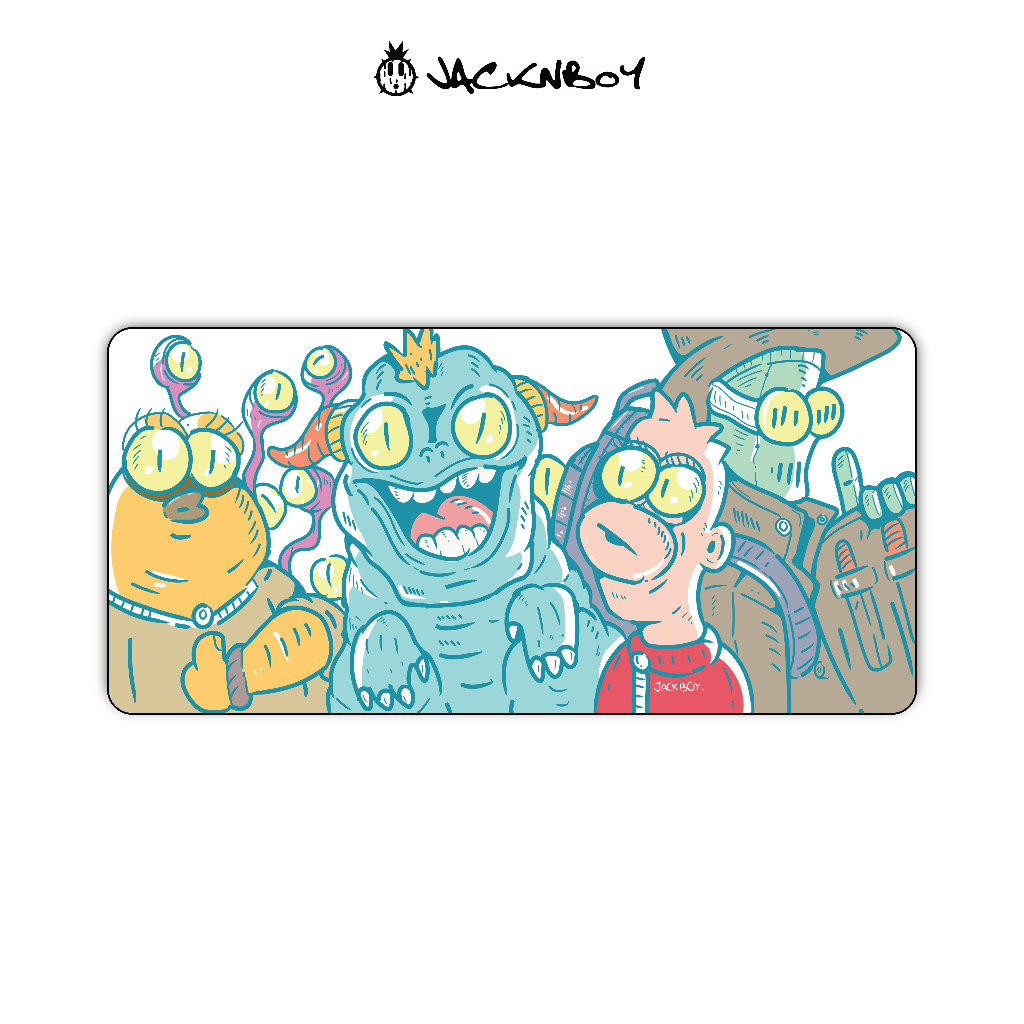 Jacknboy Unique Mousepad/แผ่นรองเมาส์  : Monster 1(มอนส์เตอร์) 90×40 cm.